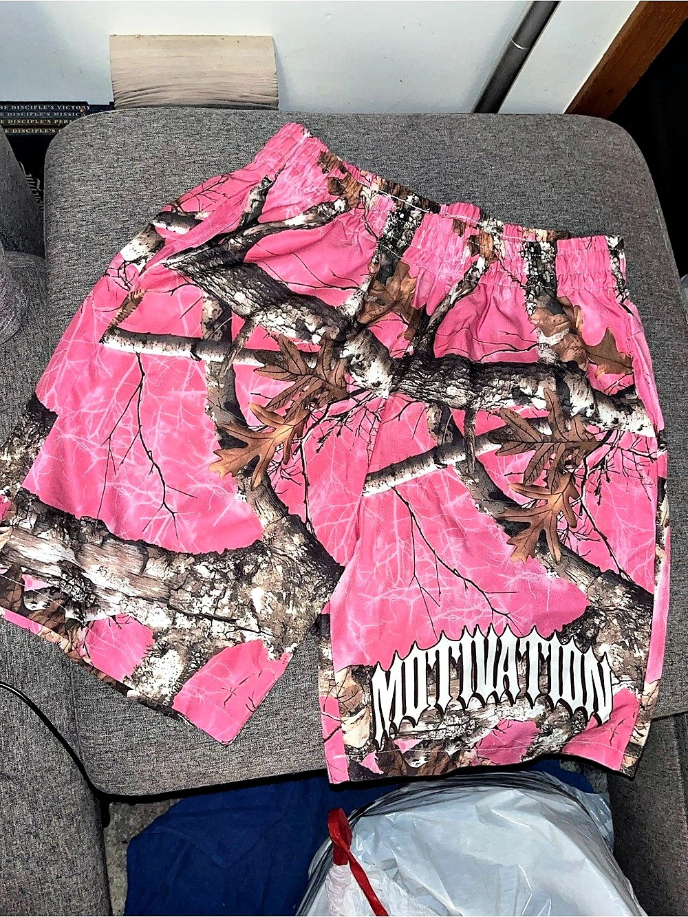 Camo Shorts in Pink & Brown